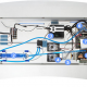 Transparent Desk PC : Extravagant, Over populated and ridiculously neon-ed Transparent Desk PC : Extravagant, Over populated and ridiculously neon-ed